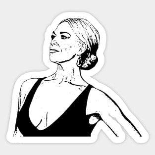 Hannah Waddingham Outline Sticker